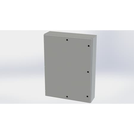 Saginaw Control & Engineering 1/4 Turn Latch Electrical Enclosures, 48 in H, 10 in D, 36 in W, NEMA 3R, 4, 12, 13, Carbon Steel SCE-48EL3610LP
